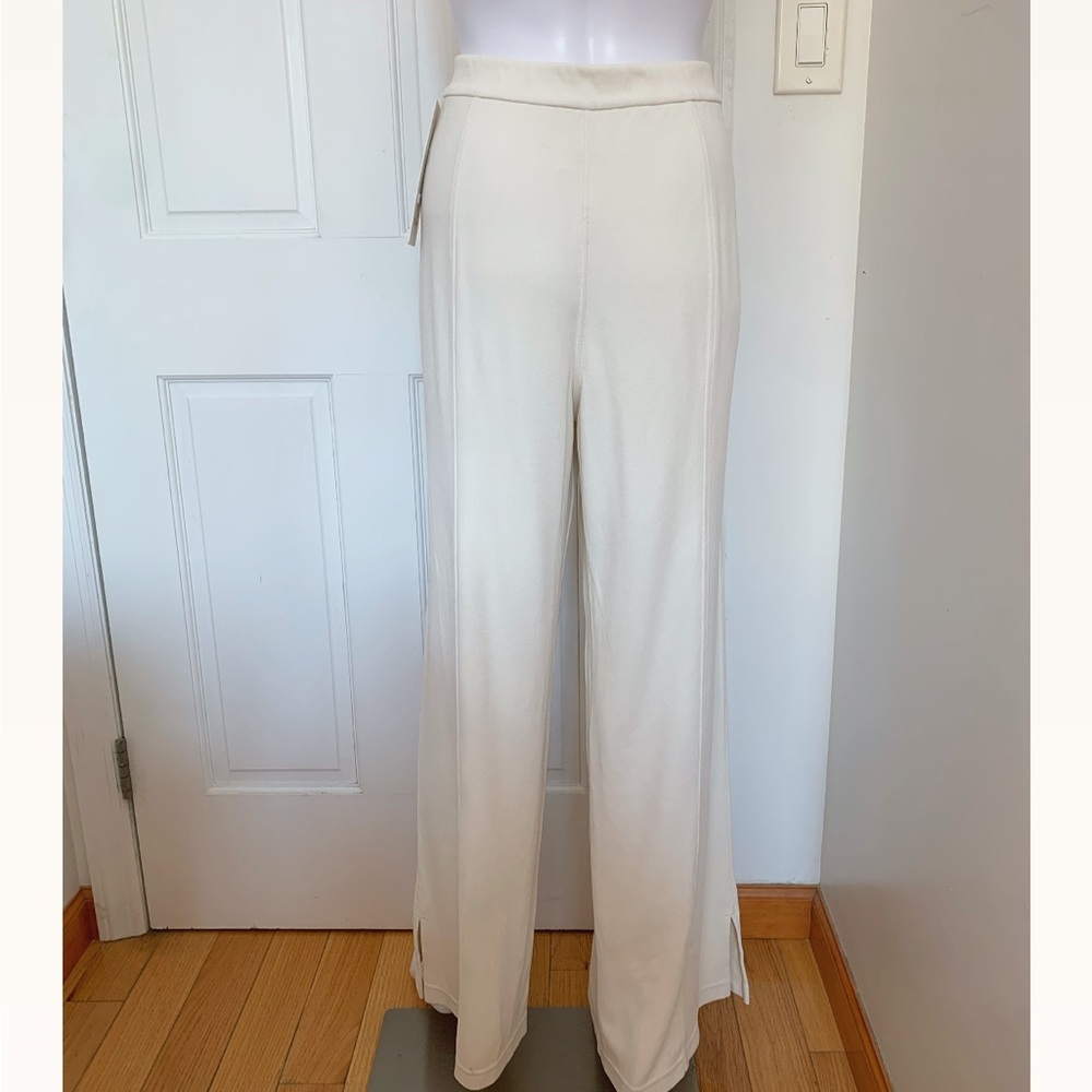 Lululemon Softstreme High-Rise Wide-Leg Pique Pant Regular Light Ivory - Picture 5 of 6